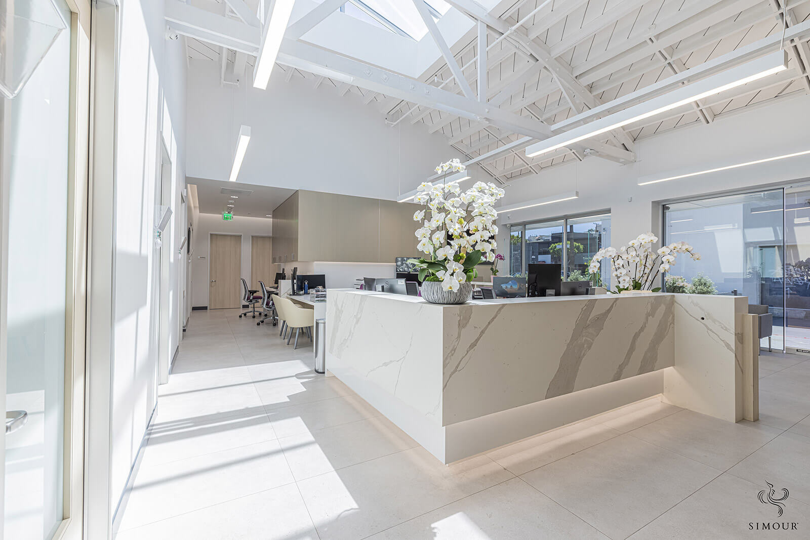 designing modern clean inviting medical office