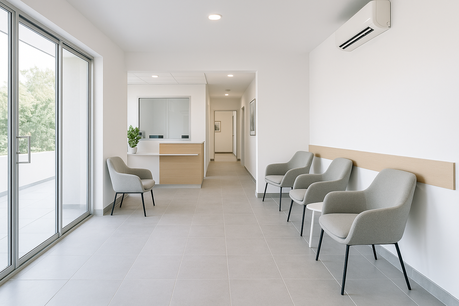 The ROI of Modernizing Your Medical Office: Why Renovation Pays Off 5 Modern renovated medical clinic waiting area with natural light and ergonomic seating
