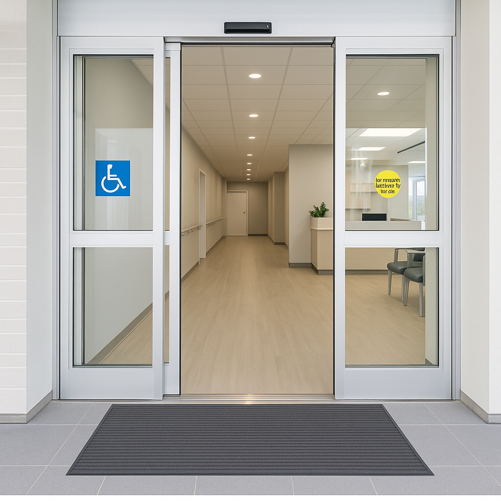 Understanding AODA Compliance for Medical Clinics in Ontario 6 Accessible medical clinic entrance renovated to meet AODA compliance standards in Ontario