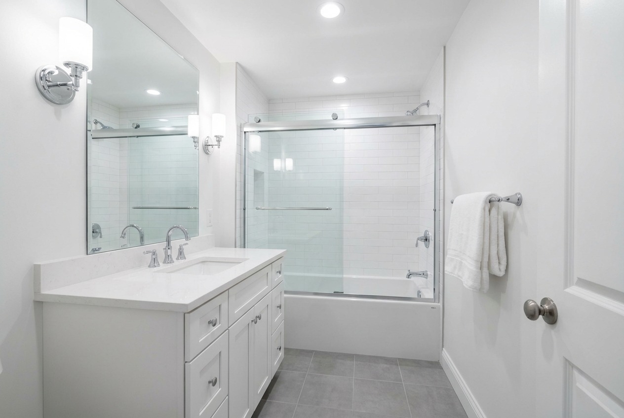 Completed bathroom renovation in 3 weeks