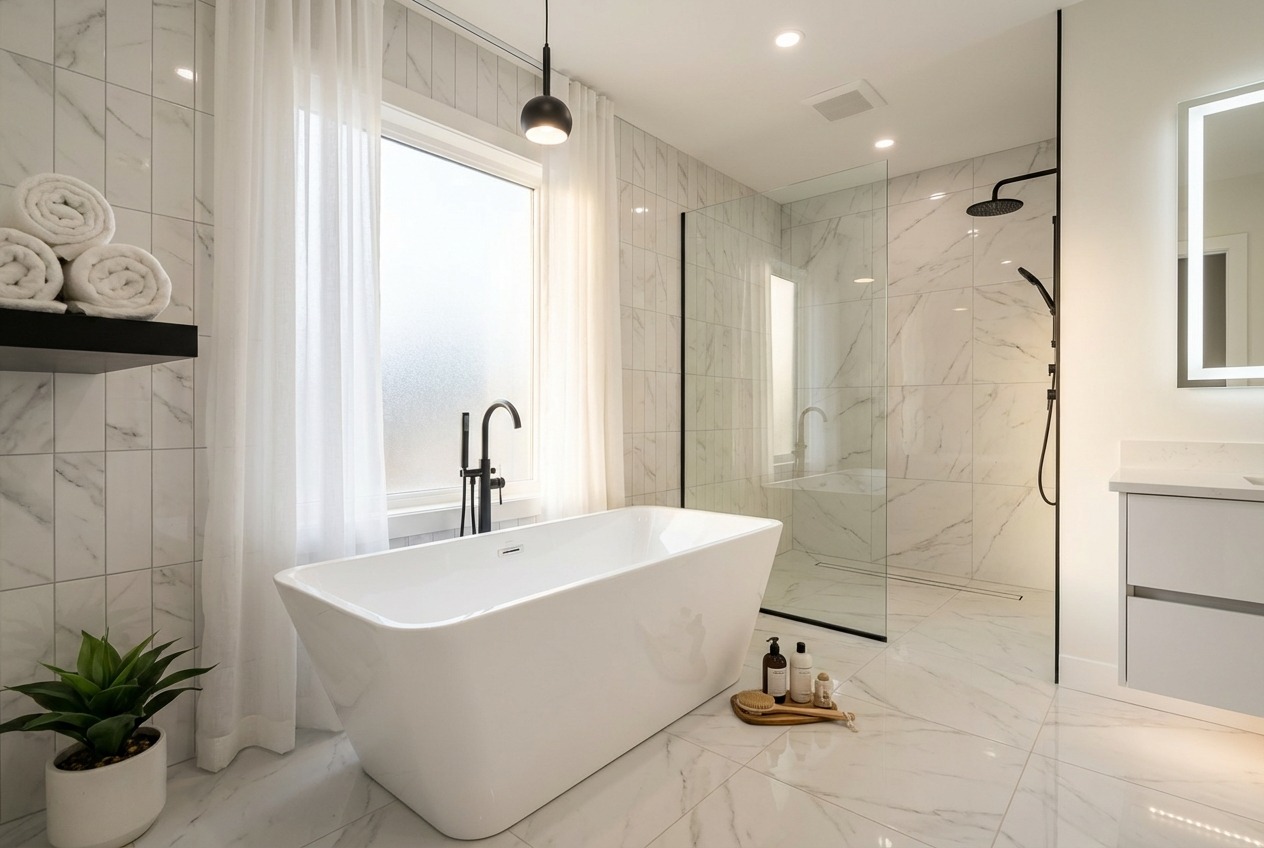 Luxury ensuite bathroom renovation