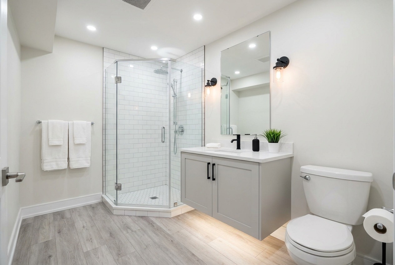 Aurora Grove Basement Bathroom