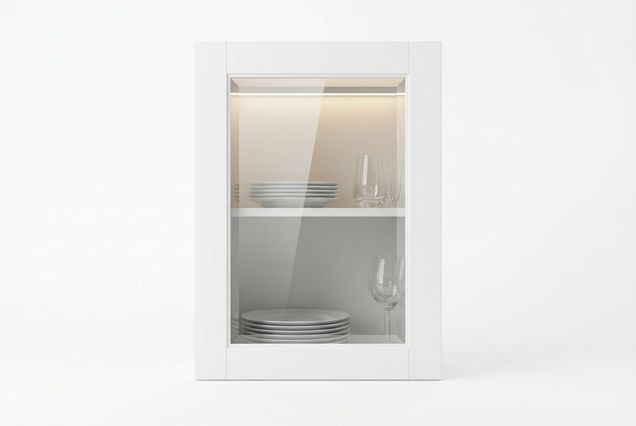 Glass front cabinet door - display cabinet design