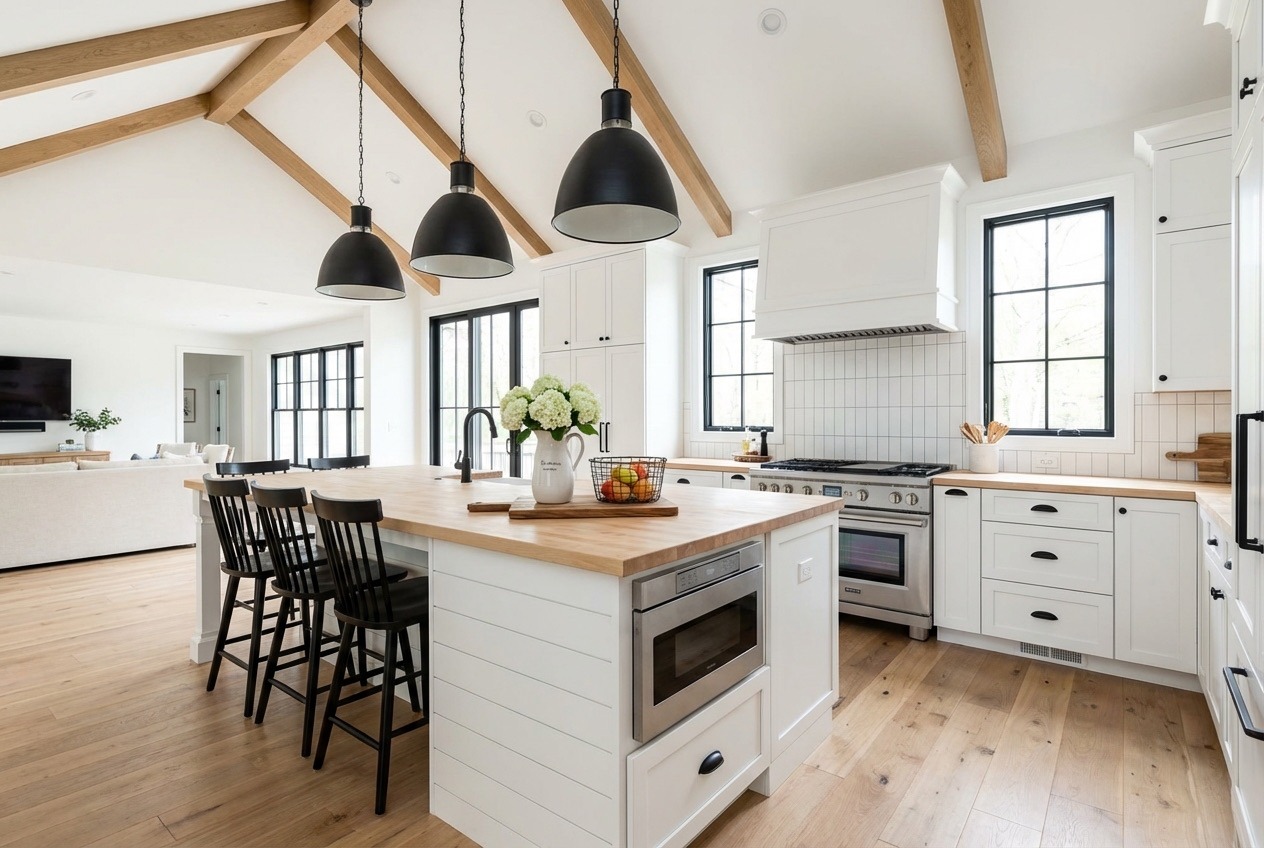 Complete kitchen transformation with new layout and finishes in King City