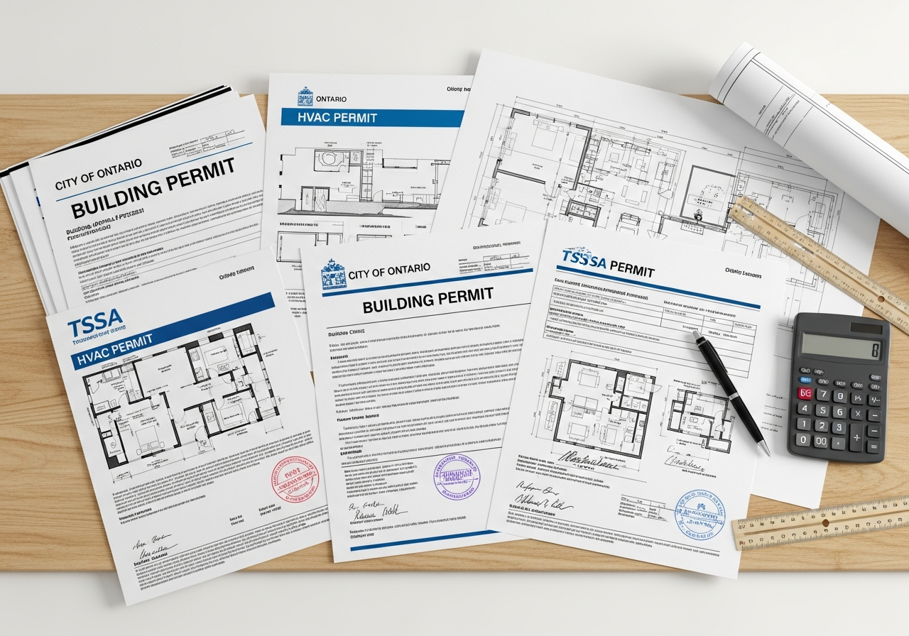 Ontario medical clinic renovation building permits and construction drawings