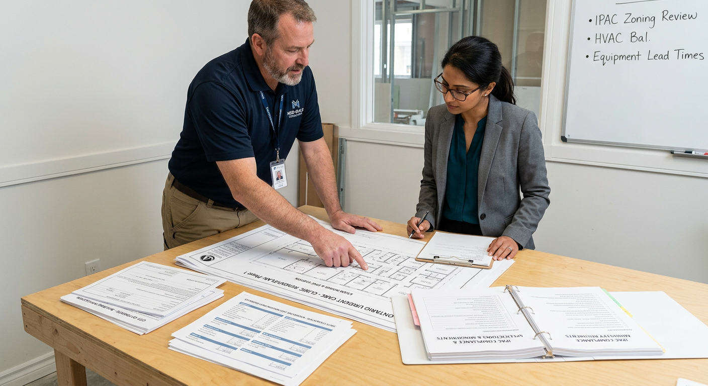 walk in clinic contractor planning ontario