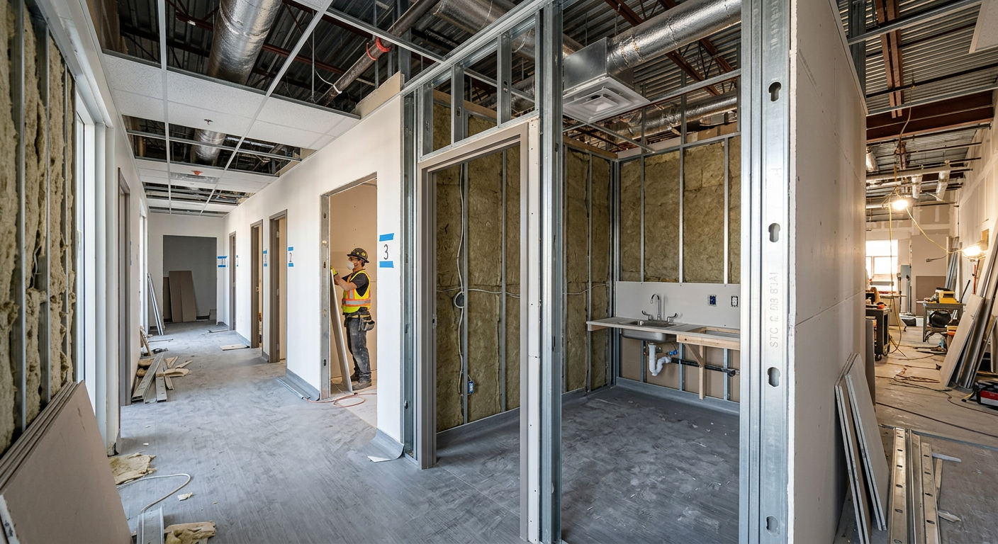 walk in clinic triage station construction ontario